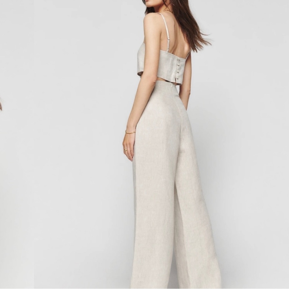 Reformation Cream Wide Leg Jumpsuit - Picture 2 of 10